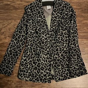 Sz 0 Cabi animal print blazer